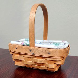 Longaberger Parsley Basket with Liner and Protector